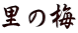 里の梅